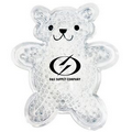 White Teddy Bear Hot/ Cold Pack with Gel Beads